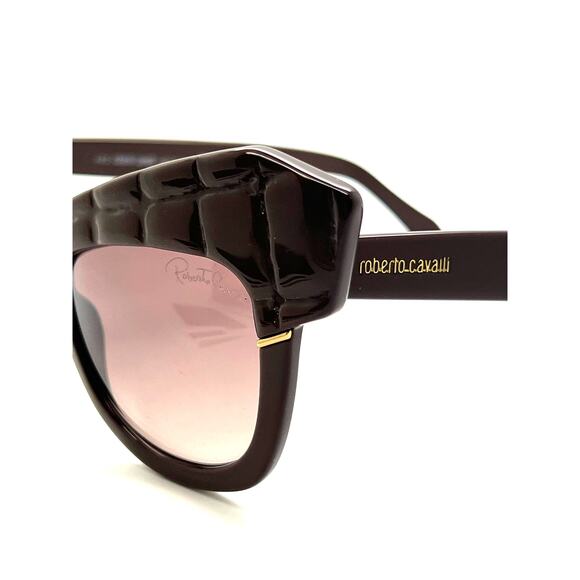 Roberto Cavalli Women's Brown "Wild Diva" Cat Eye Special Edition Sunglasses - Picture 5 of 12